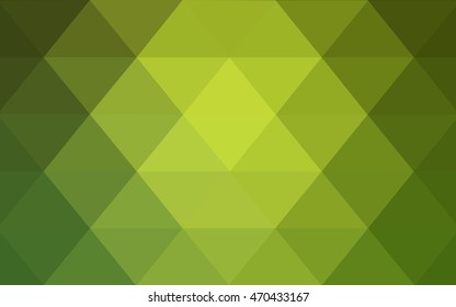 Light green abstract polygonal background. Modern geometrical abstract illustration with gradient. Triangular pattern for your business design.