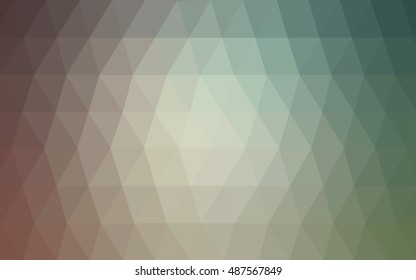 Light green abstract polygonal background. An elegant bright illustration with gradient. Triangular pattern for your business design.