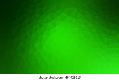 Light green abstract polygonal background. An elegant bright illustration with gradient. Triangular pattern for your business design.