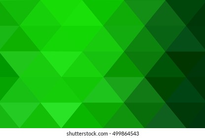 Light green abstract polygonal background. Triangular geometric sample with gradient.  The elegant pattern can be used as part of a brand book.