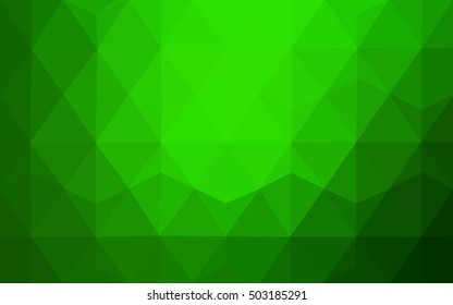 Light green abstract polygonal background. Creative illustration in halftone style with gradient. Brand-new design for your business.