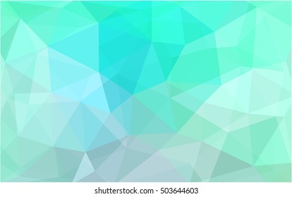 Light green abstract polygonal background. A sample with polygonal shapes. A completely new template for your business design.