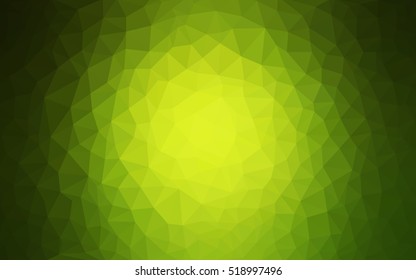 Light green abstract polygonal background. Brand-new colored illustration in blurry style with gradient. The template can be used as a background for cell phones.