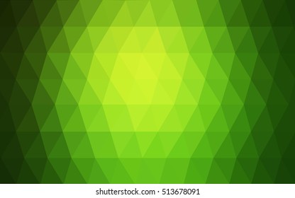 Light green abstract polygonal pattern. Modern geometrical abstract illustration with gradient. A new texture for your design.
