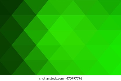 Light green abstract polygonal template. Brand-new colored illustration in blurry style with gradient. The template can be used as a background for cell phones.