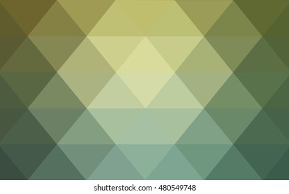 Light green abstract polygonal template. Brand-new colored illustration in blurry style with gradient. The elegant pattern can be used as part of a brand book.