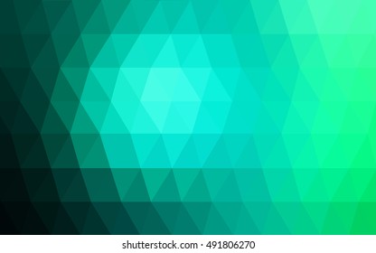 Light green abstract polygonal template. Shining colored illustration in a brand-new style. The completely new template can be used for your brand book.