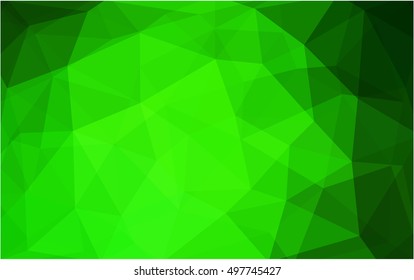 Light green abstract polygonal template. Glitter abstract illustration with an elegant design. The polygonal design can be used for your web site.