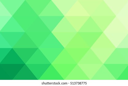 Light green abstract polygonal template. A sample with polygonal shapes. The textured pattern can be used for background.