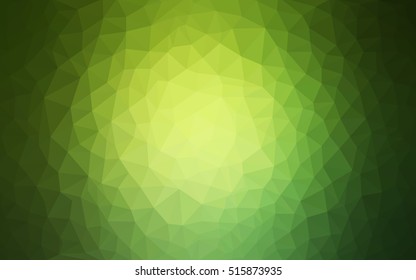 Light green abstract polygonal template. Glitter abstract illustration with an elegant design. The template can be used as a background for cell phones.