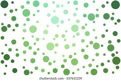 Light Green abstract seamless pattern with circles. Geometry pattern for fabric. Textile background. Stock vector.