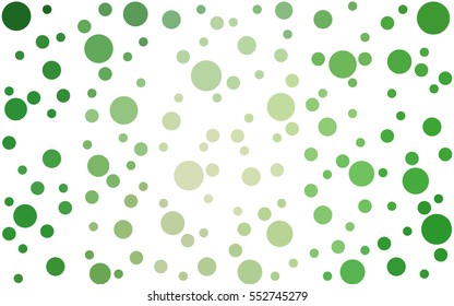 Light Green abstract seamless pattern with circles. Geometry pattern for fabric. Textile background. Stock vector.