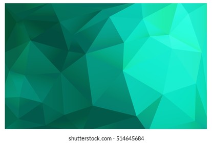Light Green abstract textured polygonal background. Vector blurry triangle design. Pattern can be used for background.