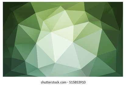Light Green abstract textured polygonal background. Vector blurry triangle design. Pattern can be used for background.