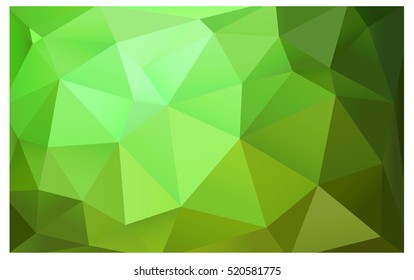 Light Green abstract textured polygonal background. Vector blurry triangle design. Pattern can be used for background.