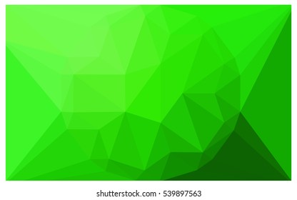 Light Green abstract textured polygonal background. Vector blurry triangle design. Pattern can be used for background.