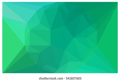 Light Green abstract textured polygonal background. Vector blurry triangle design. Pattern can be used for background.