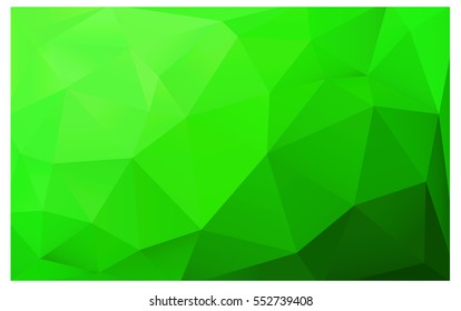 Light Green abstract textured polygonal background. Vector blurry triangle design. Pattern can be used for background.