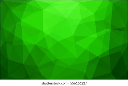 Light Green abstract textured polygonal background. Vector blurry triangle design. Pattern can be used for background.