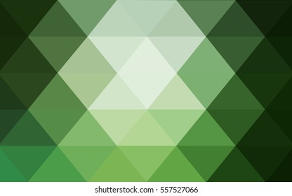 Light Green abstract textured polygonal background. Vector blurry triangle design. Pattern can be used for background.