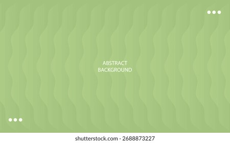 Fondo ondulado abstracto verde claro con textura de gradiente suave y diseño minimalista. Vector
