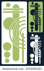 Light green Aesthetic contemporary stripe line art, abstract art for wallpaper, Art form design for wall art, decoration, wallpaper.