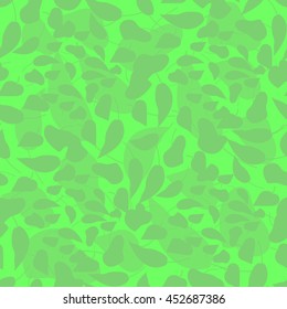 Light green autumn leaf fall seamless pattern.