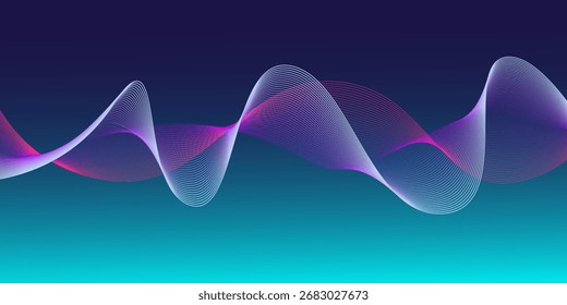 light green background Abstract colored waves on a light background isolated on white