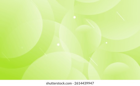 Light green background with abstract geometric circle design, giving a clean, modern, and refreshing look. Perfect for minimal vector visuals. EPS format.