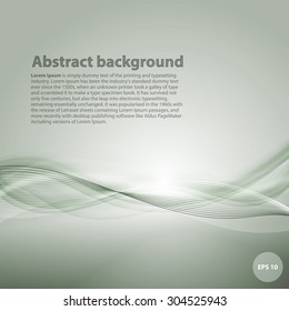 Light green background with gradient and blend. Business style or technology clean design. Template cover or page