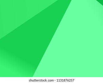 Light green background with triangles Simple geometric background with gradient shapes. Vector illustration