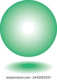 Light Green Ball simple vector illustration