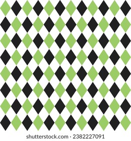 Light green and black diamond. diamond pattern. diamond pattern background. diamond background. Seamless pattern. for backdrop, decoration, Gift wrapping