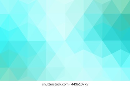 Light green blurry triangle background. A completely new color illustration in a vague style. A new texture for your design.