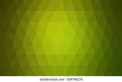 Light green blurry triangle background. Geometric illustration in Origami style with gradient.  A new texture for your design.