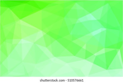 Light green blurry triangle background. Creative illustration in halftone style with gradient. The textured pattern can be used for background.