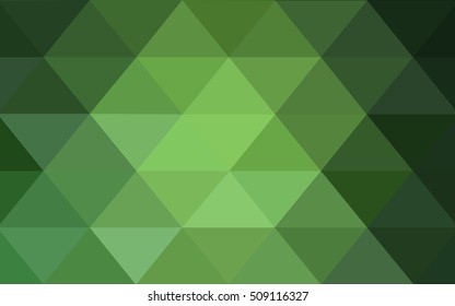 Light green blurry triangle pattern. Shining colored illustration in a brand-new style. Triangular pattern for your business design.