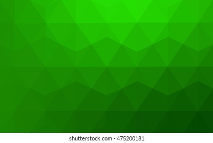 Light green blurry triangle template. Modern geometrical abstract illustration with gradient. The elegant pattern can be used as part of a brand book.