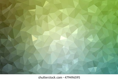 Light green blurry triangle template. Shining colored illustration in a brand-new style. Brand-new design for your business.