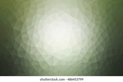 Light green blurry triangle template. Modern geometrical abstract illustration with gradient. The template can be used as a background for cell phones.