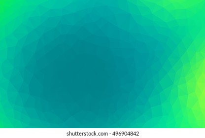 Light green blurry triangle template. Modern geometrical abstract illustration with gradient. The template can be used as a background for cell phones.