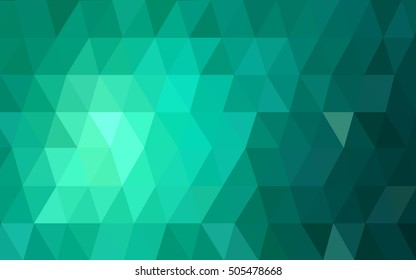 Light green blurry triangle template. Shining colored illustration in a brand-new style. Brand-new design for your business.