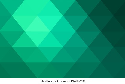Light green blurry triangle template. Colorful abstract illustration with gradient. The completely new template can be used for your brand book.