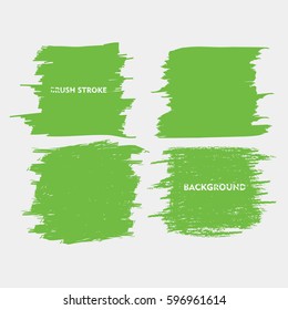 light green brush stroke frame set.flat abstract background for text. design element. boxes shape