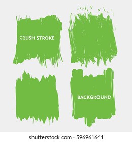 light green brush stroke frame set.flat abstract background for text. design element. boxes shape