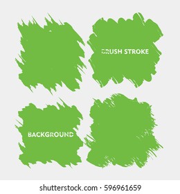 light green brush stroke frame set.flat abstract background for text. design element. boxes shape