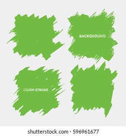 light green brush stroke frame set.flat abstract background for text. design element. boxes shape