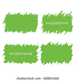 light green brush stroke frame set. flat abstract background for text. design element. rectangle shape.