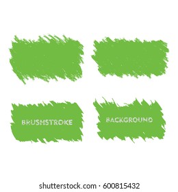 light green brush stroke frame set. flat abstract background for text. design element. rectangle shape.