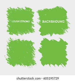 light green brush stroke frame set.flat abstract background for text. design element. boxes shape